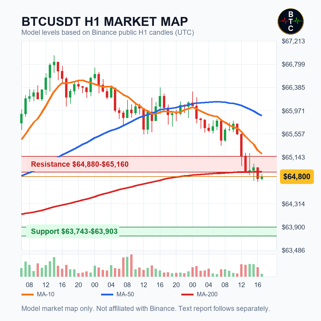 Sample BTCUSDT H1 market map